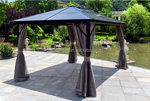 Luxe <span class=keywords><strong>en</strong></span> <span class=keywords><strong>aluminium</strong></span> 4x4 grands pavillons Gazebos extérieur alliage tente romaine voiture tente jardin abri de voiture Gazebo auvent pavillon <span class=keywords><strong>en</strong></span> <span class=keywords><strong>aluminium</strong></span> - Product Image 3