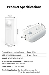 Wireless Door <b>Sensor</b> <b>Alarm</b> Detector <b>Motion</b> Sensing Security Monitor for Home Entryway - Product Image 5