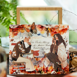 1 rollo de cinta de montaña, Río y cielo serie Collage paisaje DIY Material reciclado pegatinas - Product Image 2