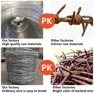 Giá thấp nhúng nóng cuộn mạ kẽm concertina đôi Strand lưỡi dao cạo dây thép gai cho Nhà Tù lưới hàng rào - Product Image 5