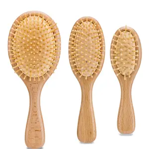 Hot Sale Eco-friendly Wooden Air Cushion Comb Scalp Massage Airbag Comb Travel Portable Wooden Hair Brush