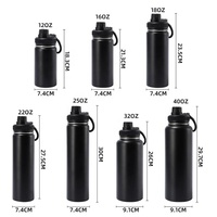 Botol Air Stainless Steel Pupor ODM 24oz dengan Tutup Sedotan Anti Bocor Bebas BPA untuk Olahraga dan Gym