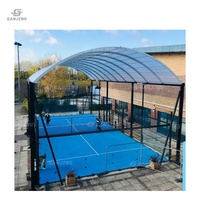 2023 best-seller court de tennis court de tennis toit à aubes avec couverture de toit courts de padel professionnels