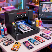Impresora de Etiquetas UV LED A4 con Cabezal de Impresión Personalizado, Máquina de Impresión Plana, Tinta de Color Blanco y Barniz, Impresión con Efecto Texturizado 3D XP600