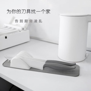 ที่เก็บมีดในครัวสำหรับมีด 5 เล่ม ที่วางมีดพลาสติกบนเคาน์เตอร์ ไม่ต้องติดตั้ง - Product Image 3