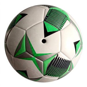 Ballon de football professionnel JNA Group, écologique, blanc, noir, jaune néon, motif géométrique, pour entraînement et matchs - Product Image 6