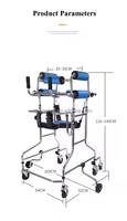 Vente chaude qualité Pliable Aide à la Marche Mobilité Deluxe Roues en Aluminium Chaise de Marche pour Personne Handicapée avec roues