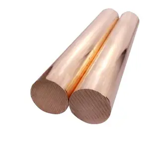 Vendas diretas da fábrica Haste de cobre redonda C11000 C101 de alta qualidade diâmetro 2-90mm 99.9% cobre puro