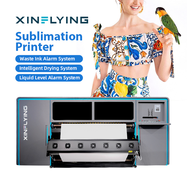 High Productivity 1.9m Dye-sublimation-ribbon-printers 15head Industrial Sublimation Heat Transfer Printer