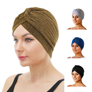 Ropa deportiva de poliéster de seda brillante dorada, sombreros árabes informales, pañuelos de cabeza de Oriente Medio indios para hombres y mujeres, apropiado para la playa - Product Image 1