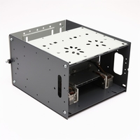 Caja de computadora negra Caja de aluminio Servidor de chapa de metal Montaje en rack y chasis de equipo eléctrico