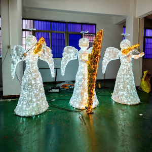 Lumière LED personnalisée en forme d'ailes d'ange pour la place de l'hôtel et la zone photo de Noël - Product Image 1