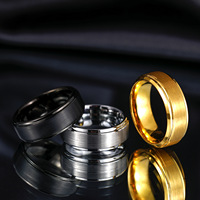 Zhongzhe Schmuck Wolframringe Großhandel Silber, Schwarz, Gold, Blau Klassischer Breiter 4/6/8mm Wolframring für Männer Frauen Geschenk