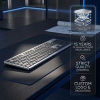 Teclado Inalámbrico Plegable Dual Ibox11, Teclado Bluetooth Plegable con Panel Táctil Sensible