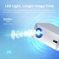 Hotack L016AQ Led Smart Android TV Proyector HD Home Theater Video Proyector Película portátil Mini proyector 4K