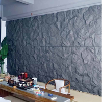 Offre spéciale Décoration murale faux panneau de pierre PU brique de culture légère en pierre artificielle PU