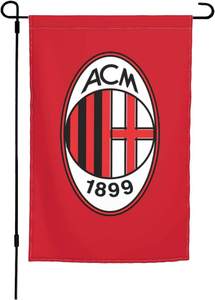 Bandiera Quadrata AC Milan 3x5ft per Interni ed Esterni, Decorativa, in Poliestere, Doppio Lato, Impermeabile, Asciugatura Rapida - Product Image 5