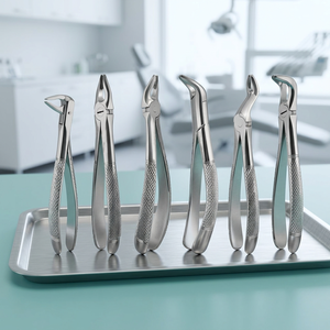 Juego Completo de 6 Fórceps de Retención Apical / Fórceps de Extracción Dental - Product Image 2