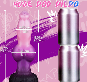 Canavar hayvan kalın fantezi Alien köpek düğümlü yapay <span class=keywords><strong>penis</strong></span> vantuz büyük silikon Anal Plug g-spot yumuşak kadınlar ve erkekler için - Product Image 4