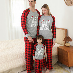 Ensemble de pyjamas de Noël Buffalo à carreaux assortis pour la <span class=keywords><strong>famille</strong></span> 2023 <span class=keywords><strong>personnalisé</strong></span> - Product Image 2