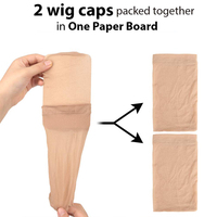Lot de 2 bonnets en maille extensible pour perruques - Taille unique - Filet à cheveux pour tissages et perruques - Ajustement confortable et sûr - 2 pièces/1 paquet extensibles