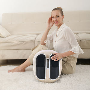 Masajeador inteligente de pantorrillas con función de calentamiento de bolsas de aire laterales y mango portátil para la recuperación muscular de la oficina en casa - Product Image 6