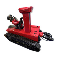 Robot pemukul api tahan suhu tinggi dengan meriam air aliran tinggi untuk penindasan api tepat dan kontrol nirkabel