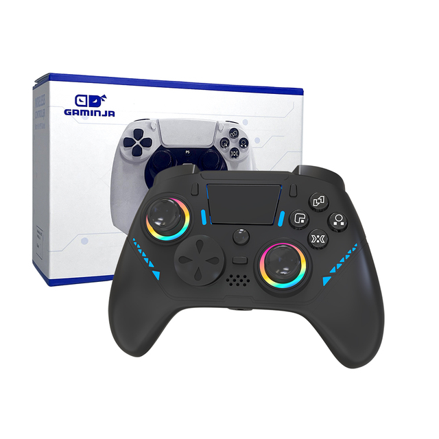 Custom Original Double Shock for PS5 Controller with Vibration Motor Video Game Joystick for Pubg Car PC Phone Wireless Gaming