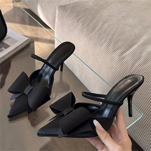 2025 Summer New European American Women's High Quality Stiletto Heel <b>Bridal</b> Party Sandals Flat Upper <b>Box</b> Packed - Product Image 2