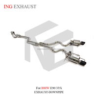 Catback de Performance du système d'échappement en acier inoxydable ING pour BMW M3 E90 E92 E93 2007-2013 S63 V8 4.0L avec silencieux d'échappement