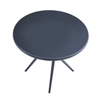 Ensemble de meubles en plastique pour jardin, terrasse, hôtel, extérieur, table basse ronde, dernière tendance 2023