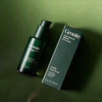 Boîte d'emballage personnalisée pour flacon de sérum cosmétique, écologique, avec fermeture magnétique, en papier rigide vert foncé mat, gaufrage pour