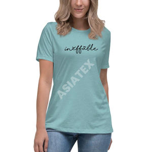 T-shirt décontracté pour femme grande taille 2026, uni, avec logo imprimé personnalisé, écologique, respirant – Fournisseur OEM, vente en gros - Product Image 5