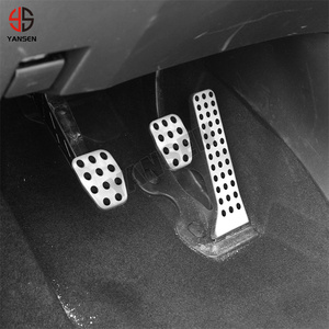 LHD tianless เหล็กอุปกรณ์เสริมรถยนต์สำหรับ CX-5 MAZDA CX-4 CX-9 Atenza กีฬาแข่งรถเชื้อเพลิงเบรคเท้าปรับเปลี่ยนแผ่นเหยียบ - Product Image 5