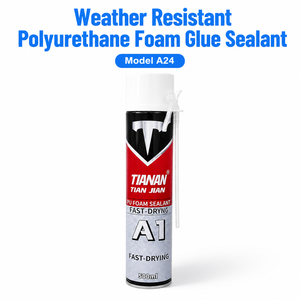 Scellant en mousse de polyuréthane personnalisé TIAN JIAN A24 500 ml, séchage rapide, adhésif PU monocomposant pour la construction de portes et de fenêtres - Product Image 1
