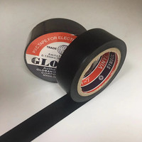 GLOBAH Ruban isolant adhésif électrique en PVC noir pour fil sensible à la pression simple face pour le masquage électrique
