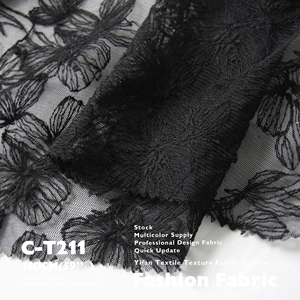 <span class=keywords><strong>2025</strong></span> New Arrival Hollow Hoa Lưới 3D Thêu Lưới Vải Mỏng Và Mềm Mại Cảm Thấy Vải Cho Áo Cưới Áo - Product Image 4