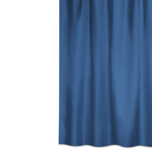 Shower <b>Curtain</b> 180x200 Cm Blue Polyester Bath <b>Liner</b> - Product Image 2
