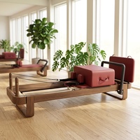 Lit de Pilates Reformer en aluminium avec barre de pieds coulissante complète, équipement d'exercice de Pilates mobile pour studio de Pilates avec logo personnalisé