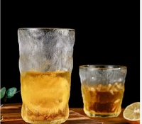 Botol Air Kaca Buram 310ml Grosir, Cangkir Jus Kopi Bir Motif Es Kreatif untuk Perlengkapan Minuman, Pesta, dan Minuman