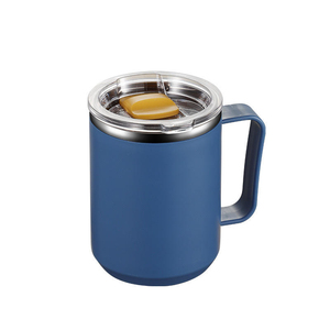 Stainless steel insulated <b>coffee</b> <b>cup</b> <b>with</b> handle, double wall vacuum travel drum cover, <b>straw</b> insulated water <b>cup</b> - Product Image 4