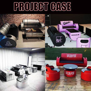 Ensemble <span class=keywords><strong>de</strong></span> meubles <span class=keywords><strong>de</strong></span> bar <span class=keywords><strong>en</strong></span> métal industriel - Tables et chaises durables et écologiques pour restaurants, hôtels, bars à domicile, salons <span class=keywords><strong>de</strong></span> thé, fûts à huile - Product Image 2