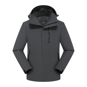 <b>Men's</b> Outdoor <b>Waterproof</b> and Windproof Shell <b>Jacket</b> for Spring and Autumn Weather Resistant Clothing Outdoor Down <b>Jacket</b> - Product Image 3