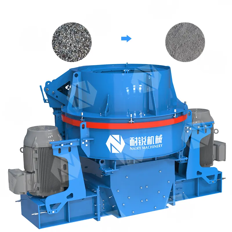 Output 50 Microns Basalt Stone Crushing Mobile Sand Plant Ce Vertical Shaft Impact Crusher Stone Machine To Sand