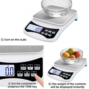 Changxie 1Kg Để 10Kg 0.1G Gram Độ Chính Xác Trọng Lượng Mảnh Đếm Điện Tử Kỹ Thuật Số Quy Mô Nhà Bếp Với 7 Đơn Vị Và Chức Năng Phím - Product Image 4