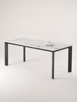 Ensemble de table à manger rectangulaire en bois moderne pour la maison, 6 chaises, robuste, table à manger grande capacité pour 6 personnes