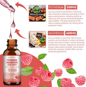 OEM Potasio Magnesio Gotas Líquidas Suplemento Vitamina K2 Suplemento Potasio Soporte Hueso, Músculo, Calambres en las piernas, Soporte Inmunológico - Product Image 4