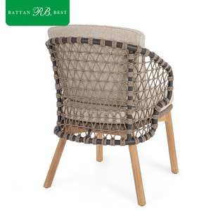 Chaise de <span class=keywords><strong>patio</strong></span> au design moderne avec cadre en aluminium rembourré résistant aux intempéries <span class=keywords><strong>pour</strong></span> hôtel haut de gamme, restaurant, salle à manger en plein air, cour - Product Image 2