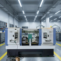 Tour CNC à lit horizontal à alimentation automatique pour la fabrication de pièces tournées CNC, tubes en acier sans soudure haute sécurité