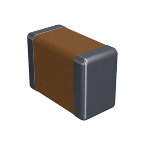 Condensateur céramique MLCC à montage en surface, 6,8 µF 10V X5R 1206 1206ZD685MAT2A 6,8 µF 1206 (3216 métrique), Distributeur agréé CAP CER - Product Image 1